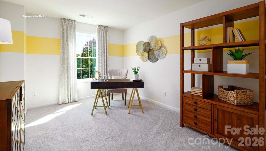 Furnished interior view inside a new home in Falls Cove, Troutman (Image 34).