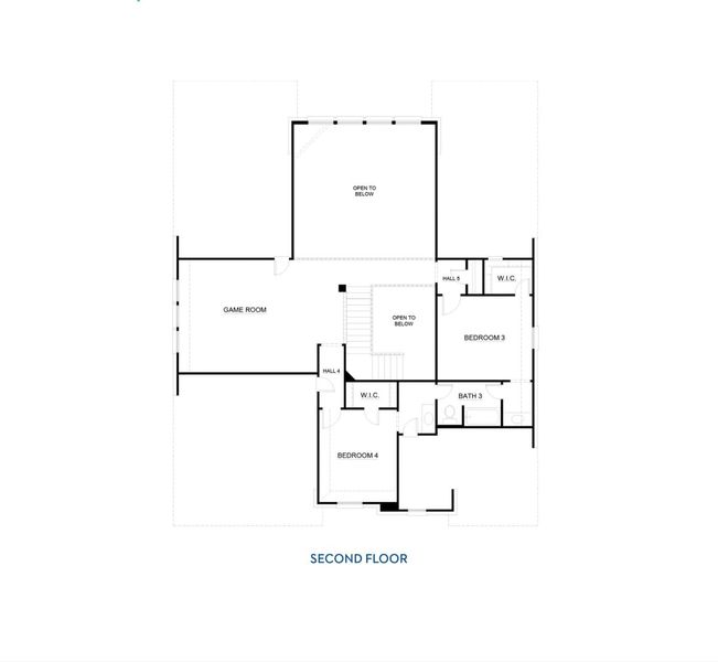 2D floor plan layout for the Concept 3473 by Landsea Homes in Myrtle Creek, Waxahachie, TX (Image 4). 2D floor plan layout for the Concept 3473 by Landsea Homes in Myrtle Creek, Waxahachie, TX (Image 4).