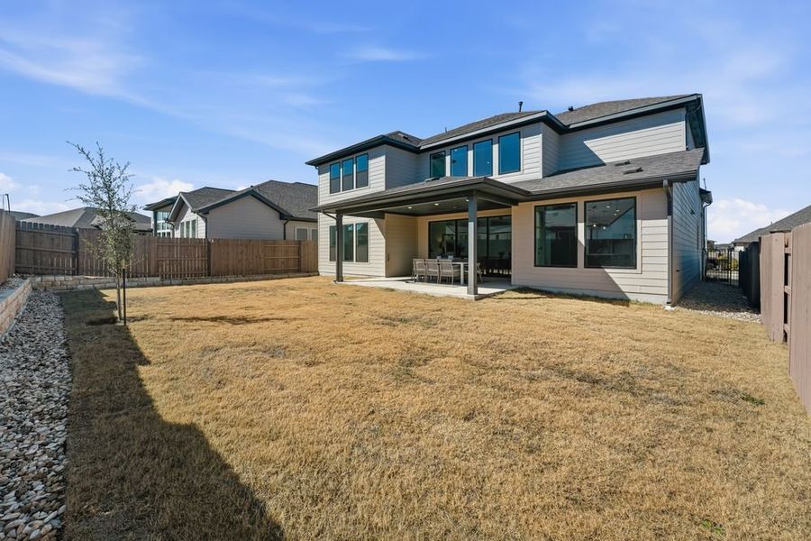 Exterior details and patio area of a home in Easton Park, Austin (Image 22). Exterior details and patio area of a home in Easton Park, Austin (Image 22).