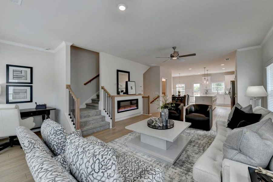 Furnished interior view inside a new home in Magnolia Grove, Mableton (Image 75). Furnished interior view inside a new home in Magnolia Grove, Mableton (Image 75).