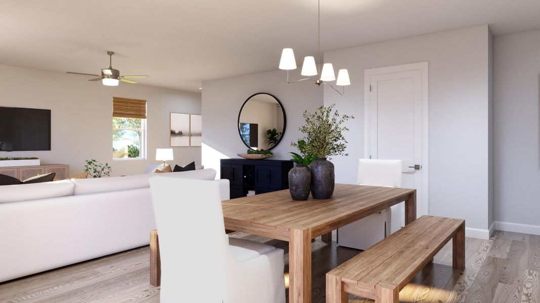 Dining Room | Lotus at Harrell Oaks in Orlando, FL by Landsea Homes