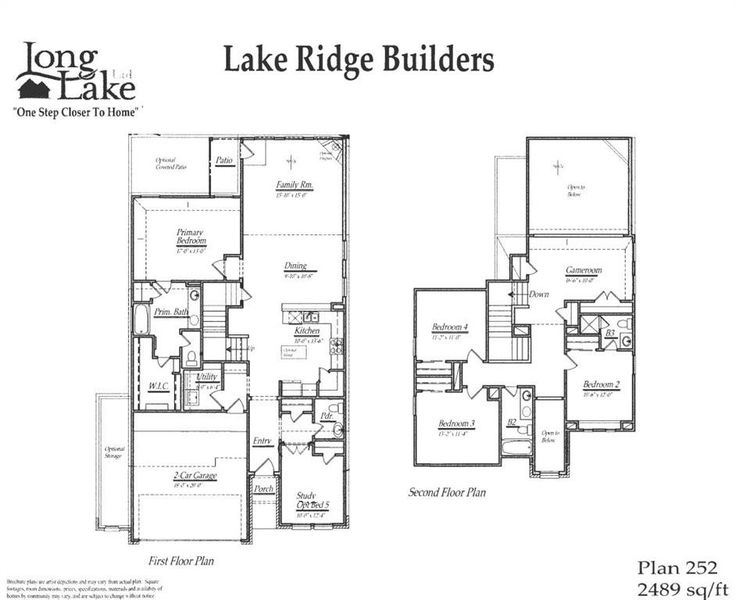 Plan 252 features 4 bedrooms, 3 full baths, 1 half, and over 2400 sqft of living space.