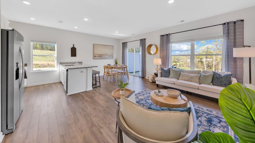Representative furnished interior of a home built from the Altamont Townhome by D.R. Horton in Macon Townhomes, Seymour (Image 15).