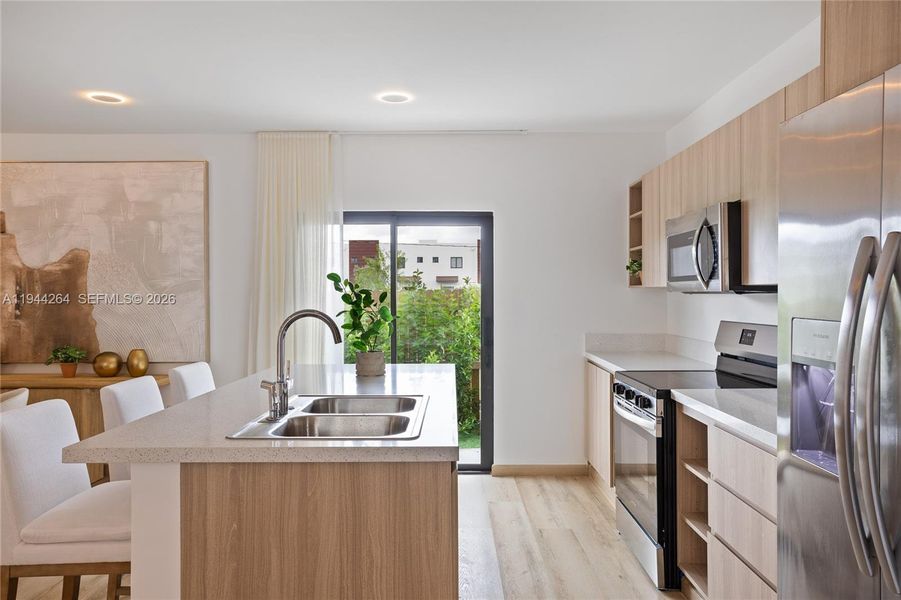 Furnished interior view inside a new home in , Florida City (Image 24).