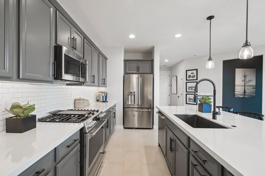 Representative furnished interior of a home built from the 35-1 by Taylor Morrison in Parkside, Phoenix (Image 12).