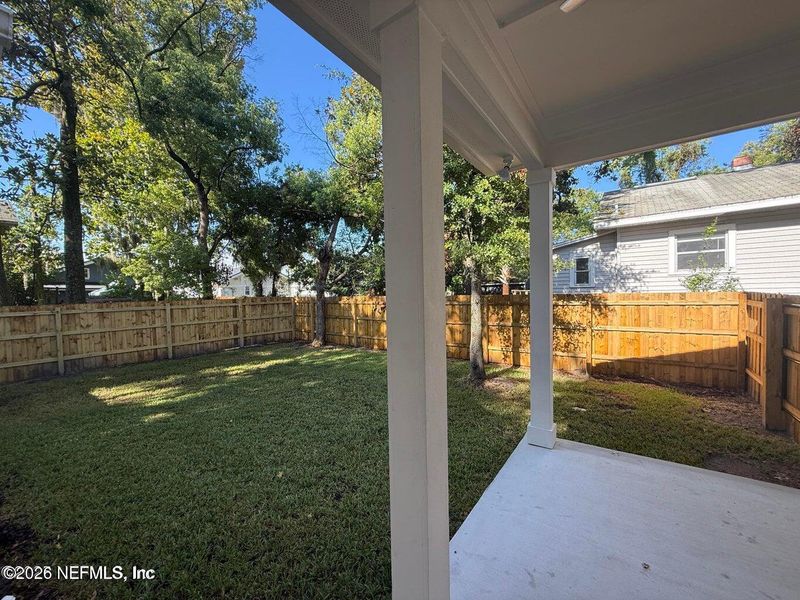 Exterior details and patio area of a home in , Jacksonville (Image 1). Exterior details and patio area of a home in , Jacksonville (Image 1).