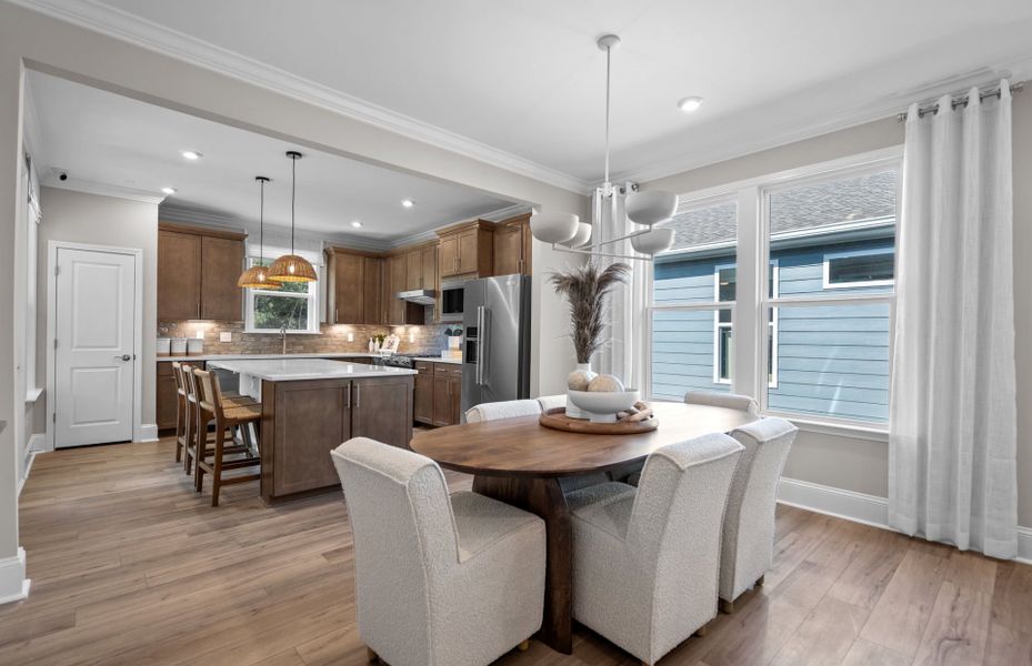 Furnished interior view inside a new home in The Haven at Riverlights, Wilmington (Image 8).