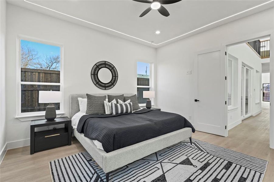 Furnished interior view inside a new home in , Dallas (Image 15).