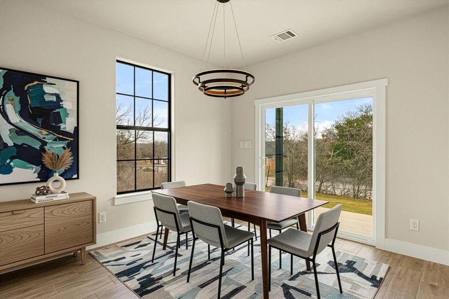 Furnished interior view inside a new home in , Granbury (Image 4). Furnished interior view inside a new home in , Granbury (Image 4).