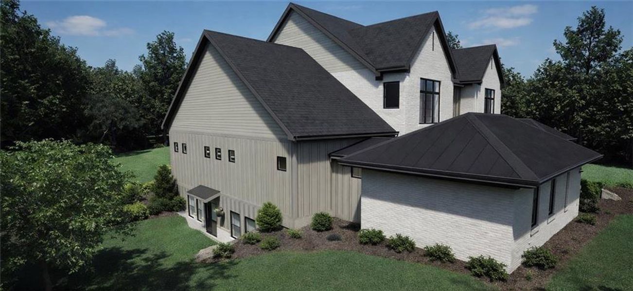 Front exterior of a new home in , Marietta, GA, highlighting curb appeal (Image 7).