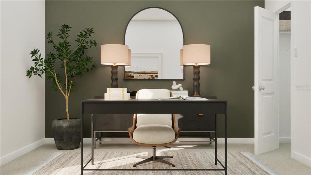 Furnished interior view inside a new home in Sugarloaf Ridge, Minneola (Image 27).