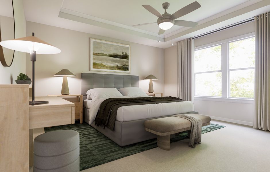 Furnished interior view inside a new home in Silverstone, Knightdale (Image 7).