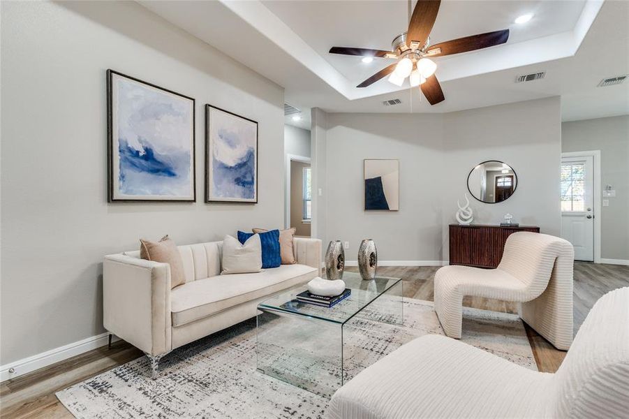Furnished interior view inside a new home in , Fort Worth (Image 5).