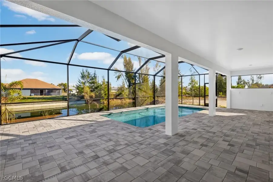 Exterior details and patio area of a home in Cape Coral, Cape Coral (Image 21).