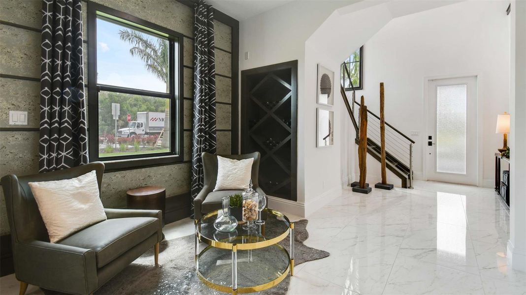 Furnished interior view inside a new home in Artistry Palm Beach, Palm Beach (Image 9).