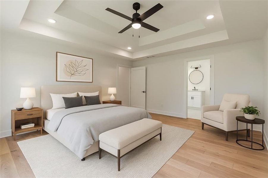 Furnished interior view inside a new home in , Gainesville (Image 10).