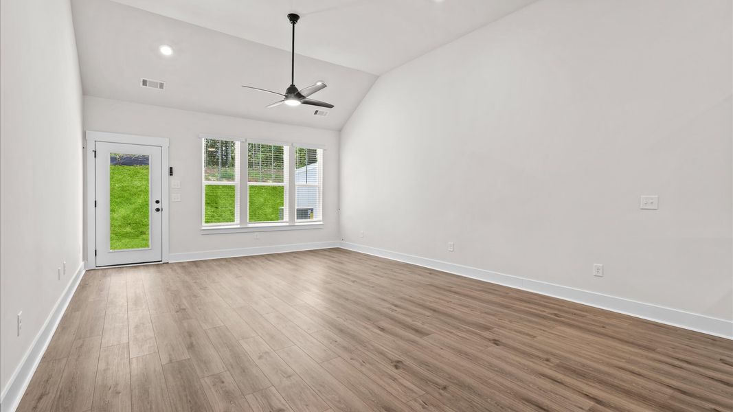 Furnished interior view inside a new home in Aspen Ridge, Lyman (Image 6).