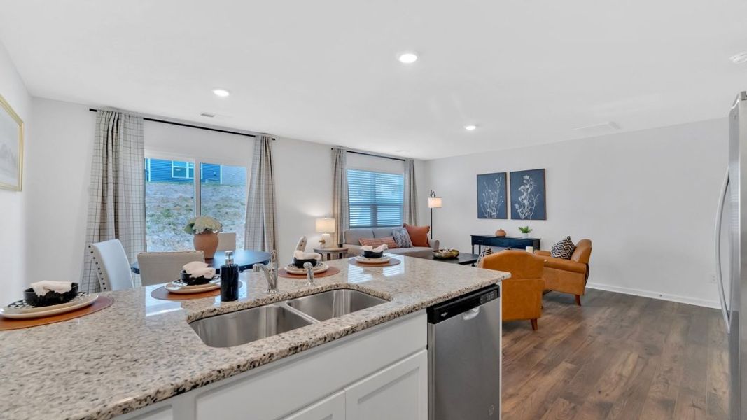 Representative furnished interior of a home built from the Altamont Townhome by D.R. Horton in Warren's Way Townhomes, Jonesborough (Image 6). Representative furnished interior of a home built from the Altamont Townhome by D.R. Horton in Warren's Way Townhomes, Jonesborough (Image 6).