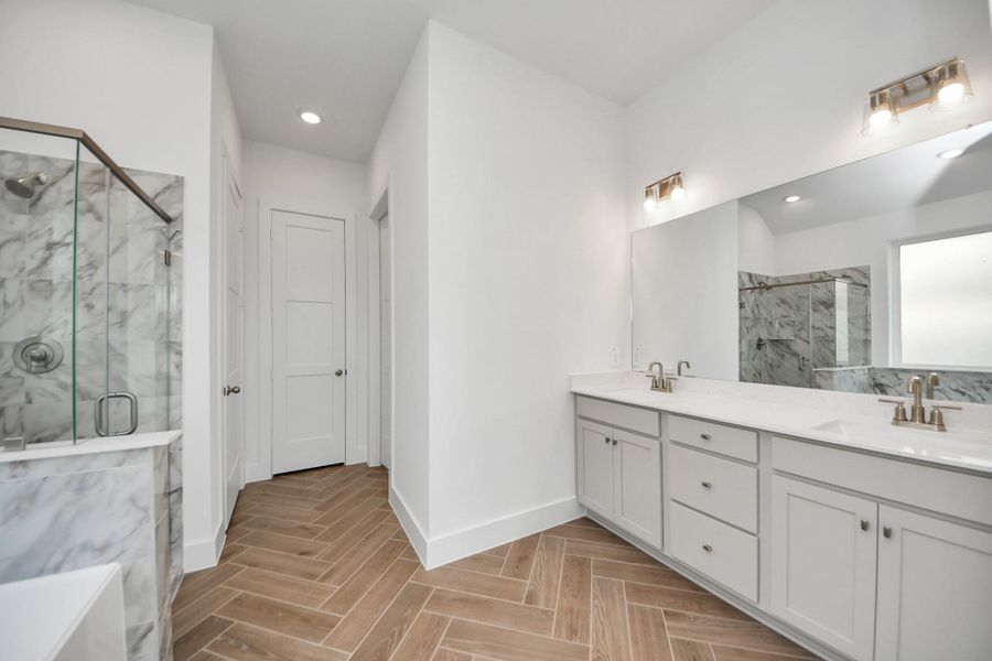 Furnished interior view inside a new home in Amira: Premier Collection, Tomball (Image 11).