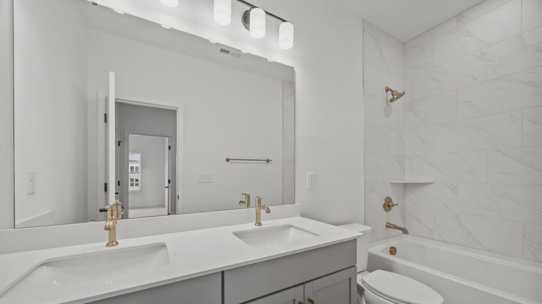 The Brentwood by DRB Homes at Miller Farm in Charlotte NC - Bathroom