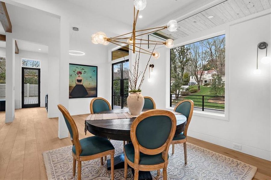 Furnished interior view inside a new home in , Atlanta (Image 51).