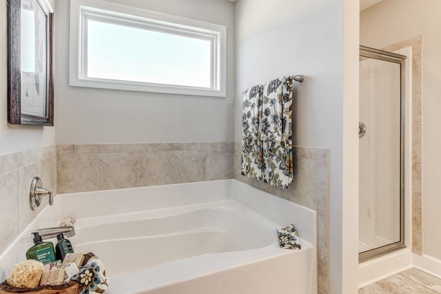 Representative furnished interior of a home built from the Drayton by Caviness & Cates Communities in Maggie Way, Wendell (Image 42).