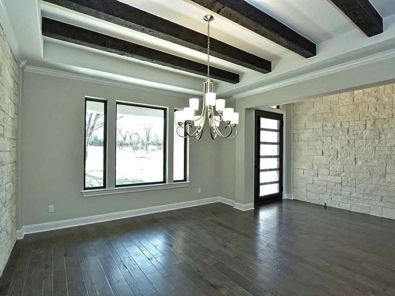 Image 196 representing the Santa Barbara II by Giddens Homes in Scofield Farms Estates, Georgetown, TX.