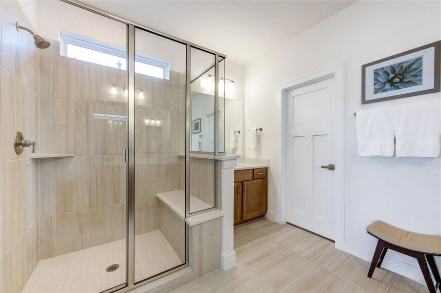 Furnished interior view inside a new home in Easthaven at Bridgeland Central, Cypress (Image 14).