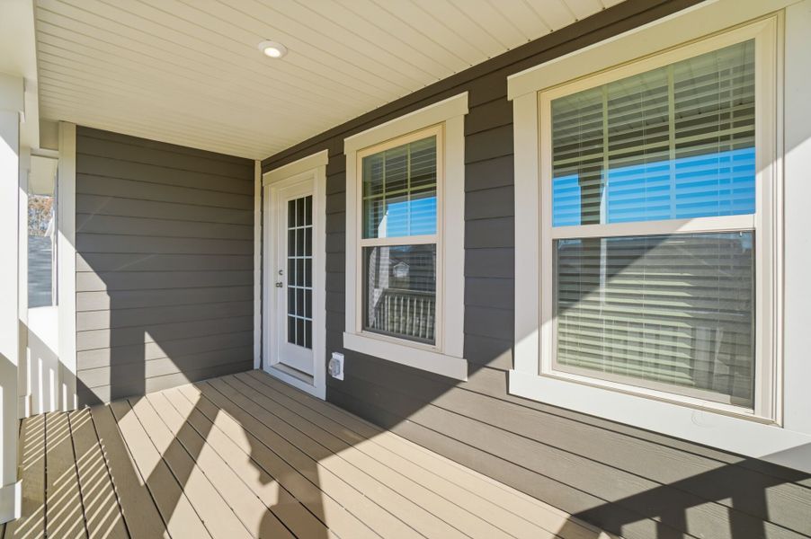 Exterior details and patio area of a home in Waxhaw Landing, Monroe (Image 18).
