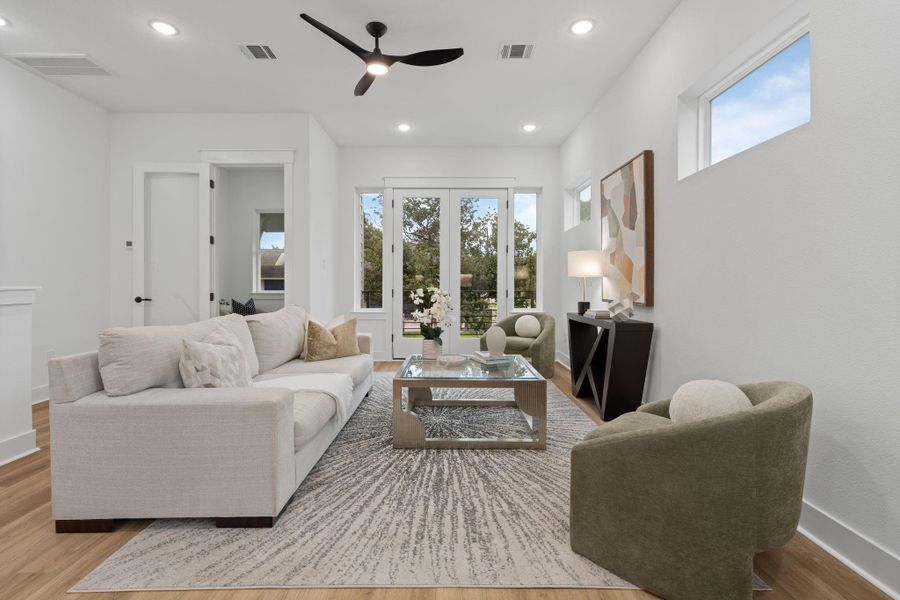 Furnished interior view inside a new home in , Houston (Image 13). Furnished interior view inside a new home in , Houston (Image 13).