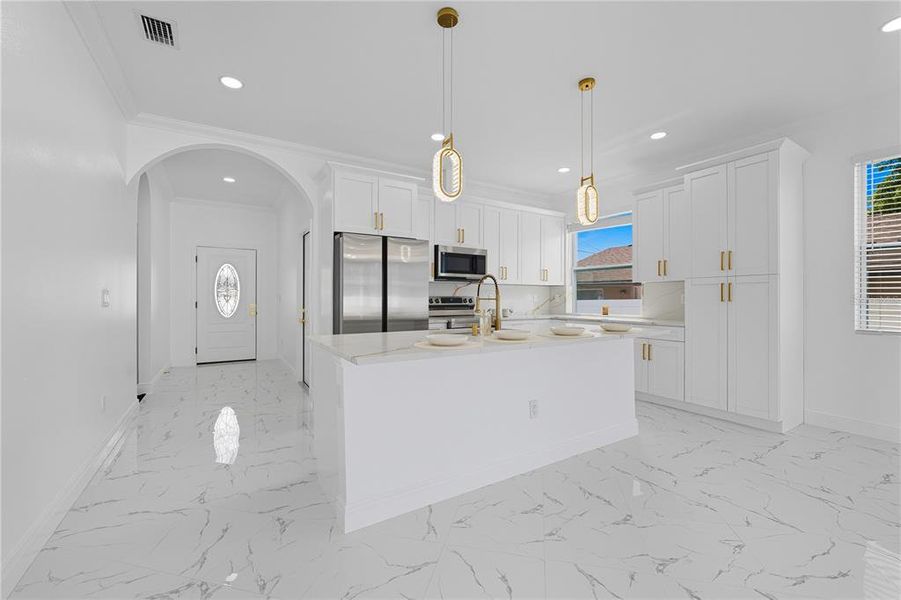 Furnished interior view inside a new home in , Tampa (Image 10).