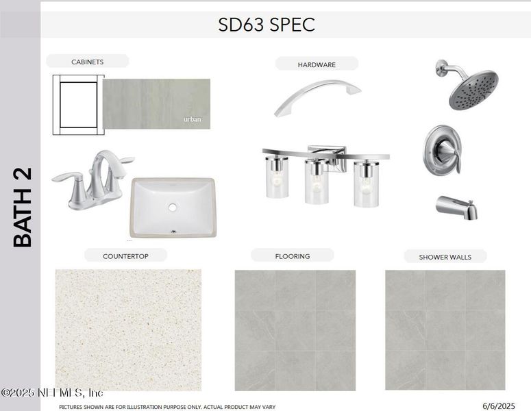 Sample of building materials used in homes in SilverLeaf, St. Augustine (Image 13).