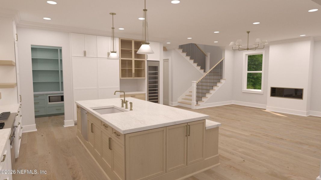 Furnished interior view inside a new home in , Atlantic Beach (Image 3).