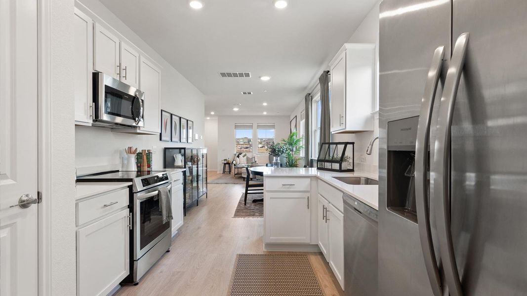 Furnished interior view inside a new home in Avery Centre, Round Rock (Image 8).