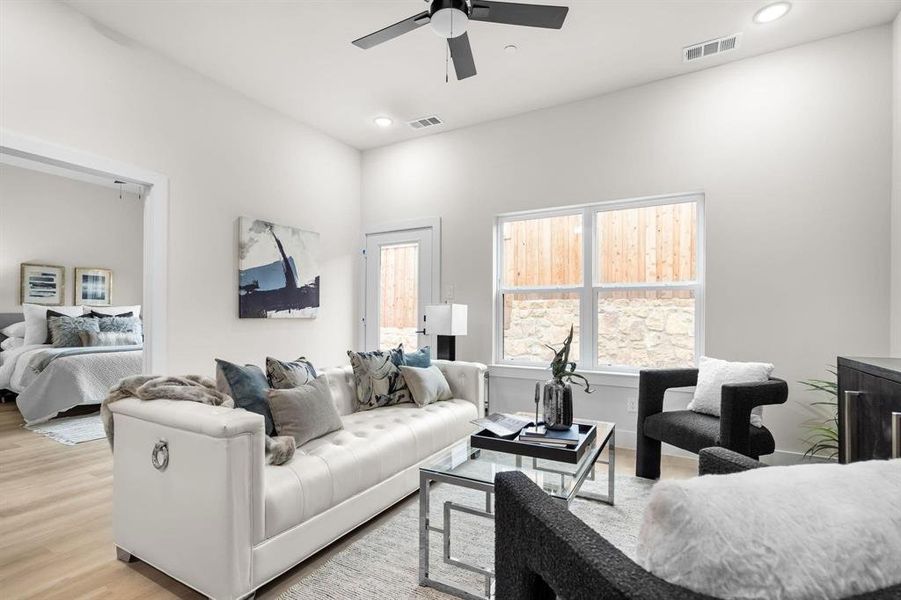 Furnished interior view inside a new home in , Irving (Image 28). Furnished interior view inside a new home in , Irving (Image 28).