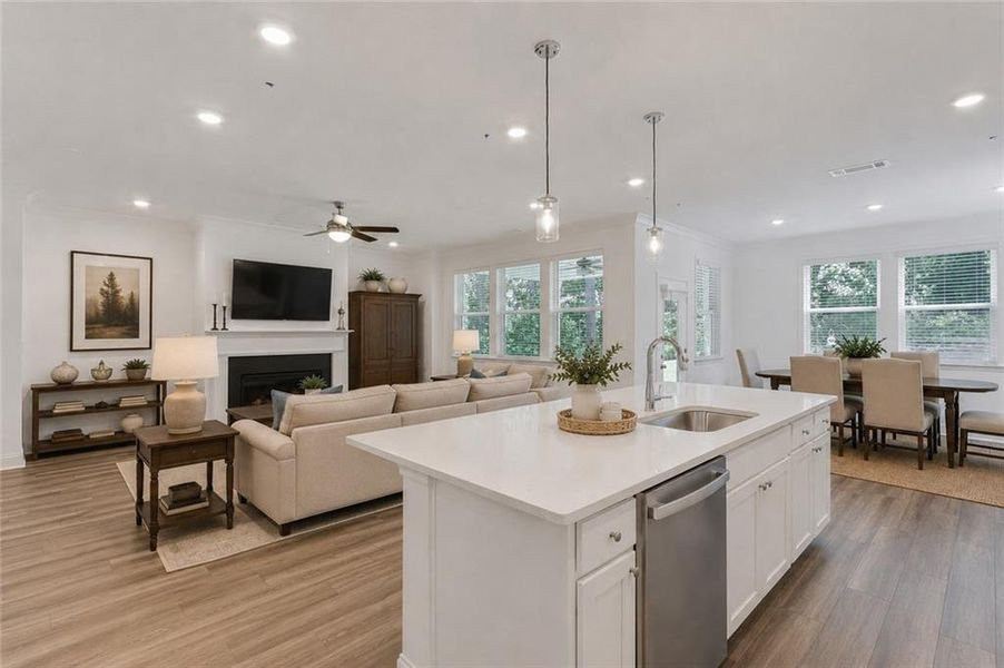 Furnished interior view inside a new home in Bailey Fence, Dacula (Image 17).