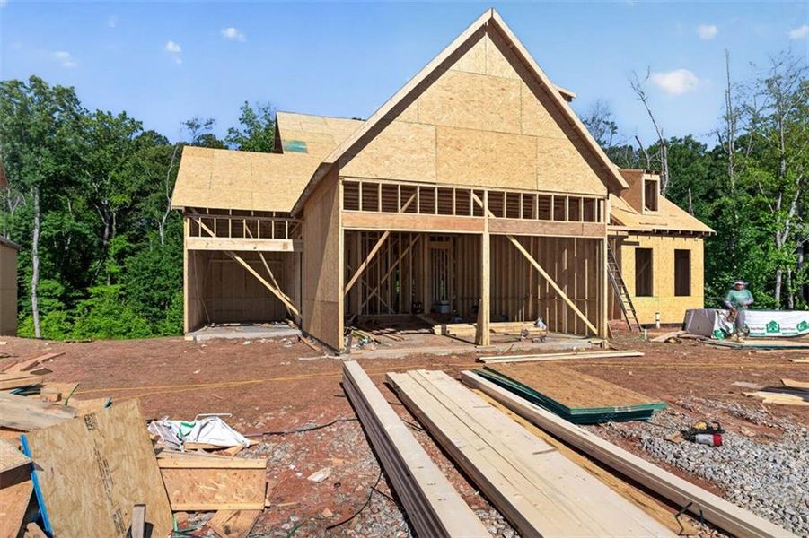 In-progress construction of a new home in , Statham, GA (Image 7).
