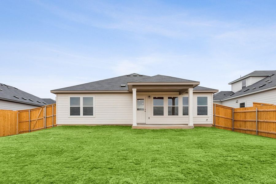 Exterior details and patio area of a home in Carillon, Manor (Image 2). Exterior details and patio area of a home in Carillon, Manor (Image 2).