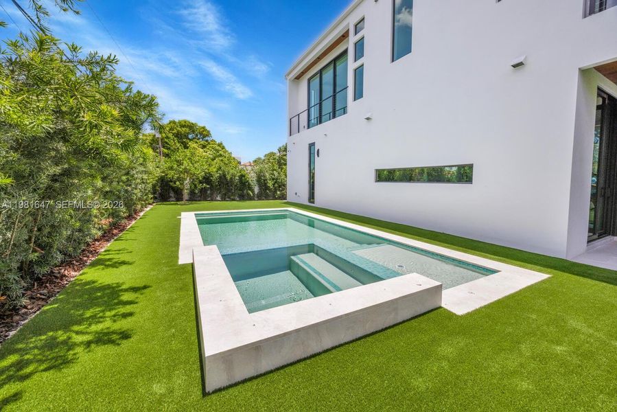 Exterior details and patio area of a home in , Miami (Image 48).