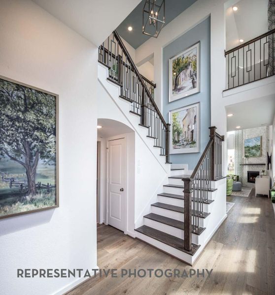 Furnished interior view inside a new home in Bridgeland Central, Cypress (Image 25).