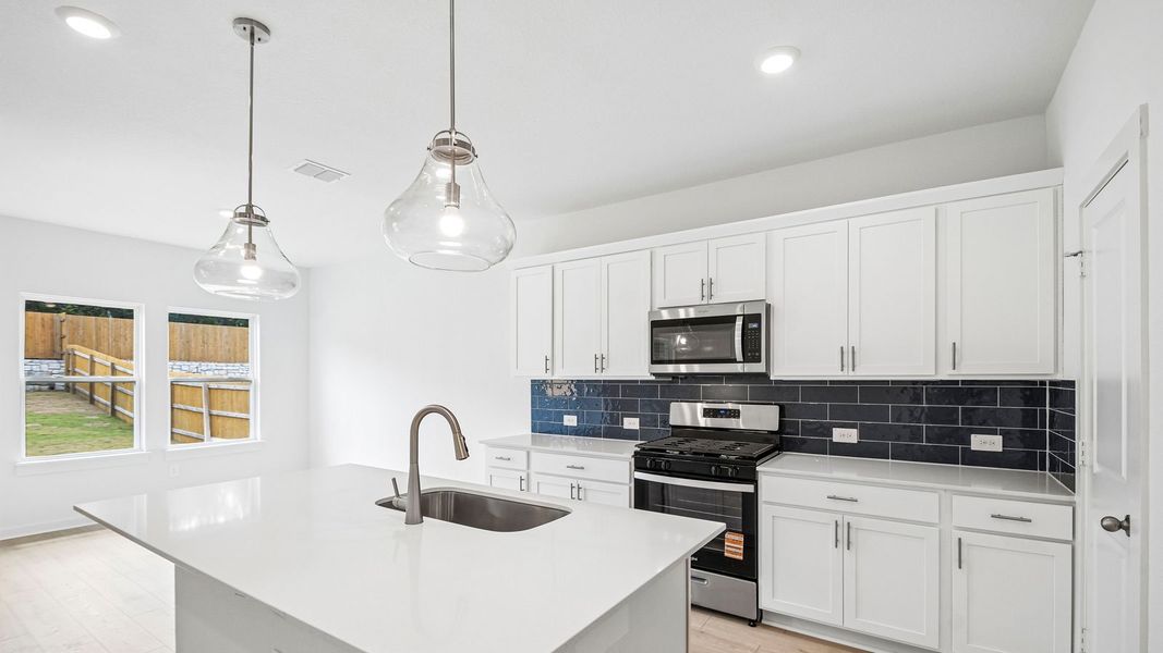 Furnished interior view inside a new home in Rosenbusch Ranch, Leander (Image 6).