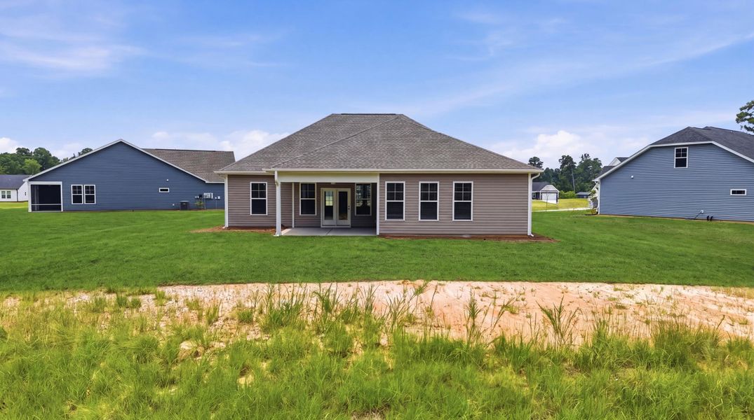 Exterior details and patio area of a home in Oak Grove, Conway (Image 17).