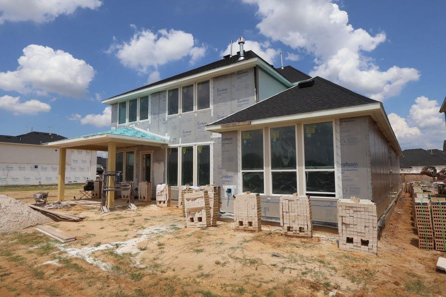 In-progress construction of a new home in Dunham Pointe, Cypress, TX (Image 15).