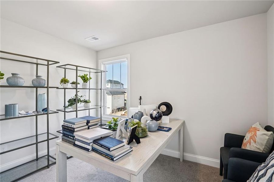 Furnished interior view inside a new home in Hemingway - Reserve Series, Cumming (Image 35). Furnished interior view inside a new home in Hemingway - Reserve Series, Cumming (Image 35).