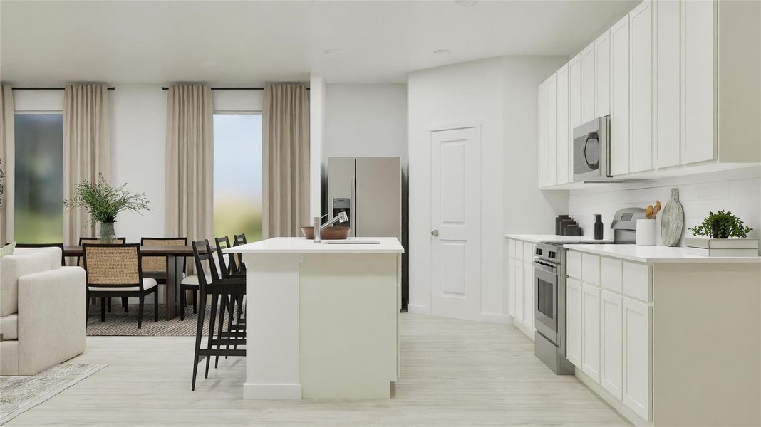 Furnished interior view inside a new home in Ashland, Angleton (Image 11).