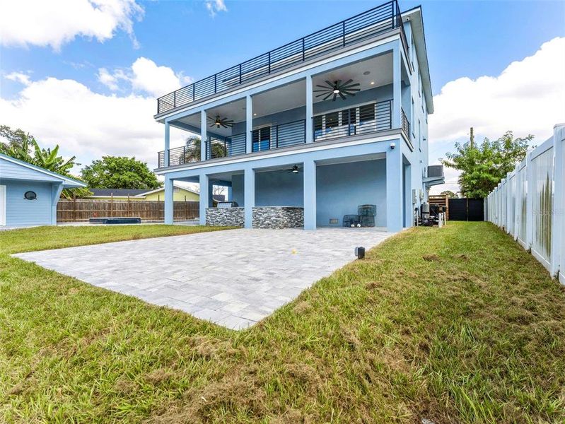 Exterior details and patio area of a home in , Tampa (Image 35). Exterior details and patio area of a home in , Tampa (Image 35).