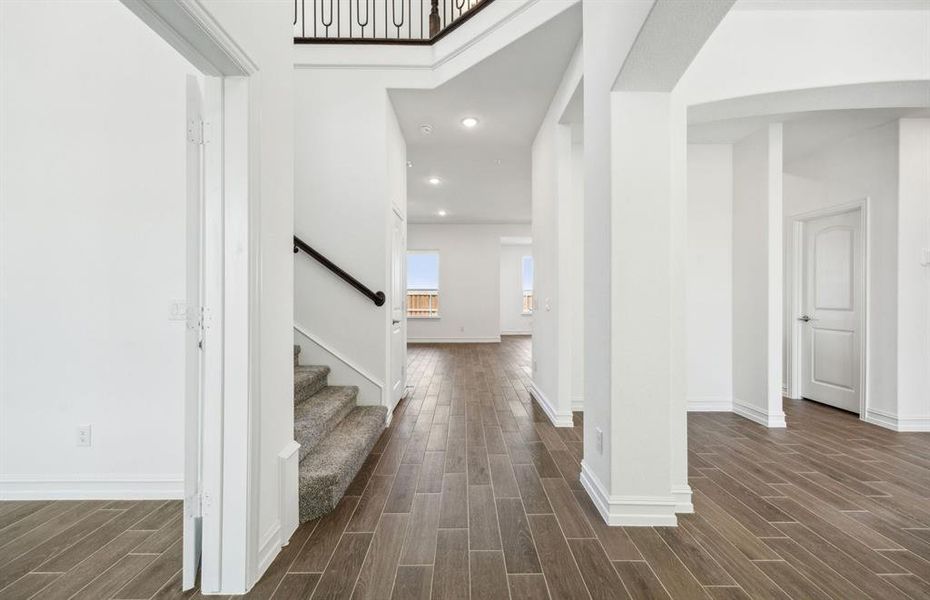 Welcoming entry way *real home pictured