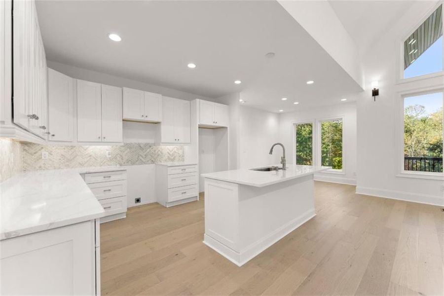 Furnished interior view inside a new home in , Cleveland (Image 13).