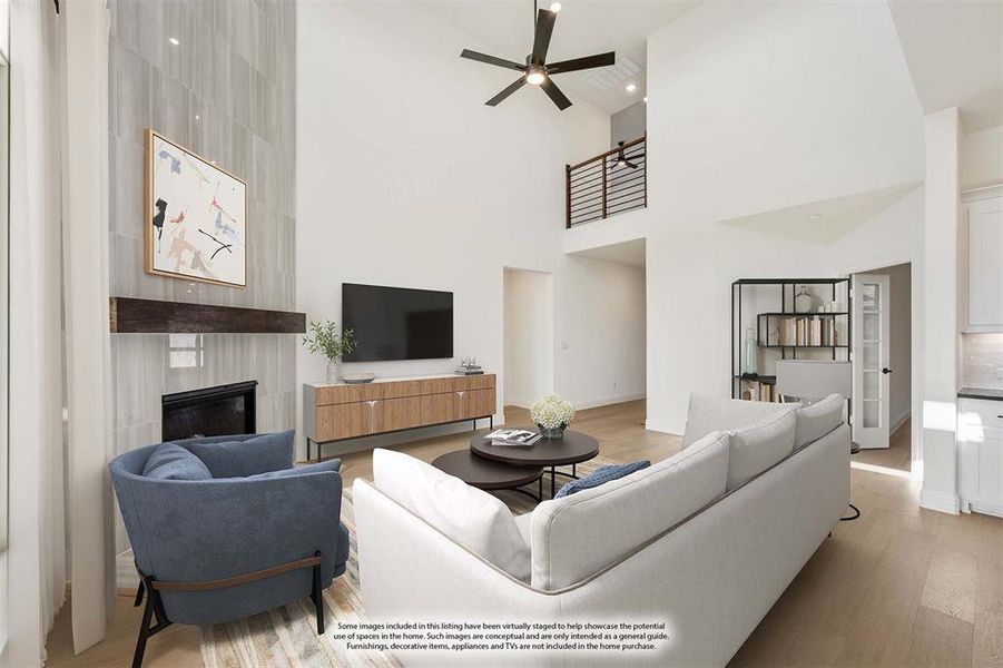 Furnished interior view inside a new home in Willow Wood, McKinney (Image 19).