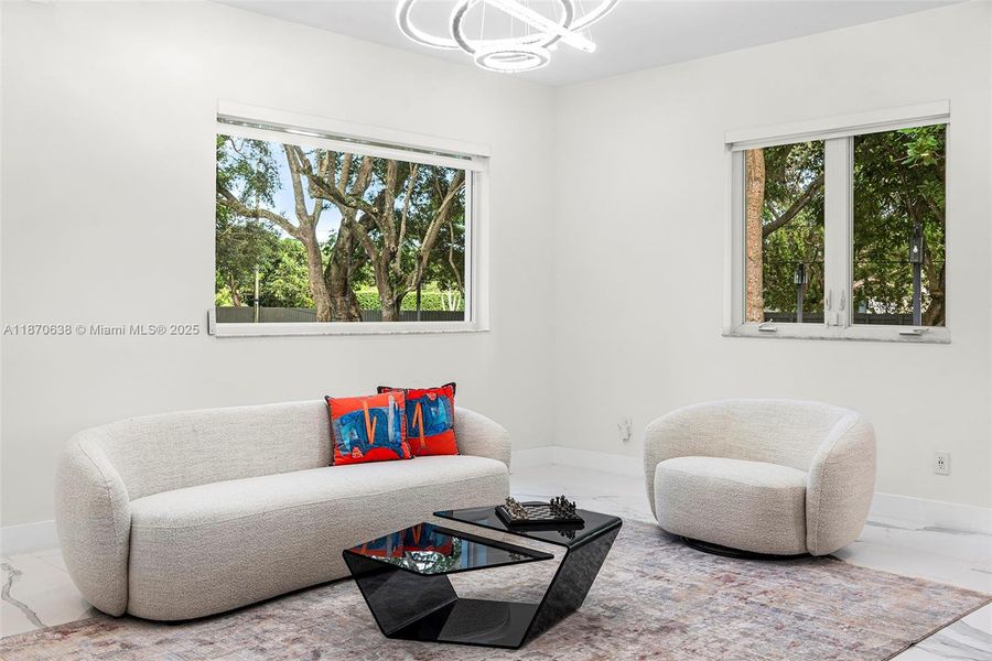 Furnished interior view inside a new home in , Palmetto Bay (Image 11).